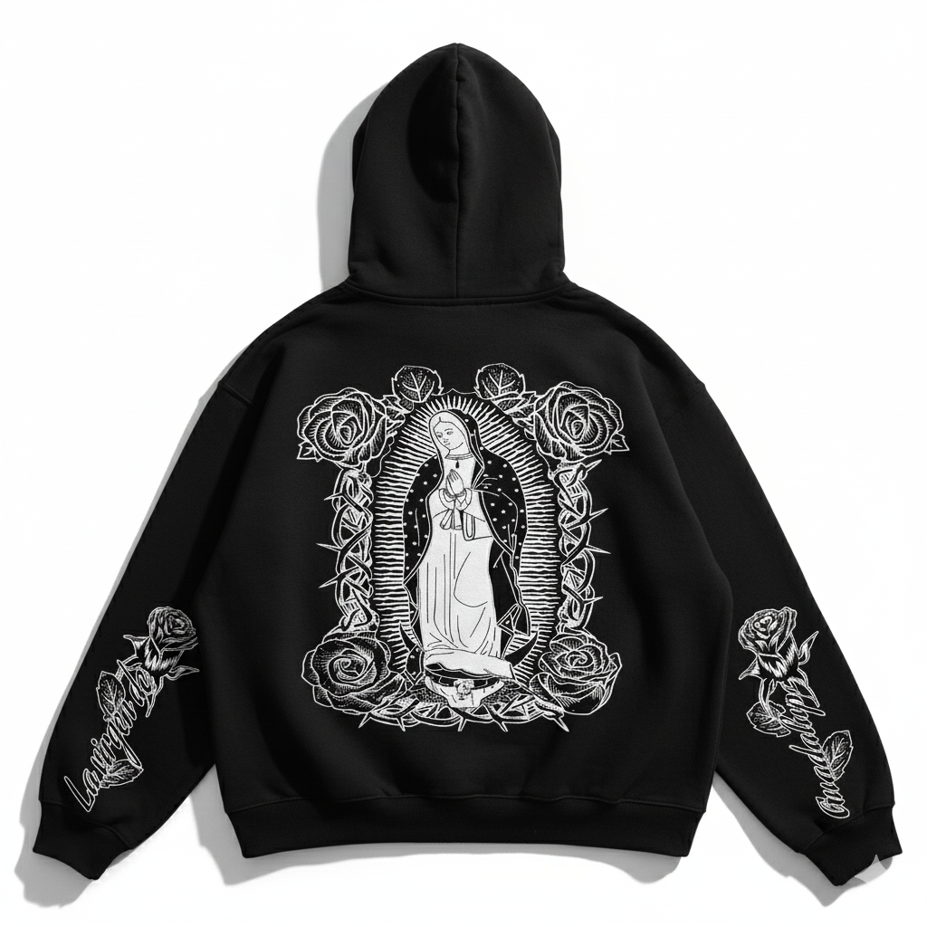 BLACK Guadalupe hoodie